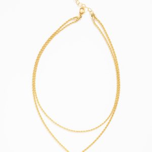 Lottie Layered Heart Locket — Gold