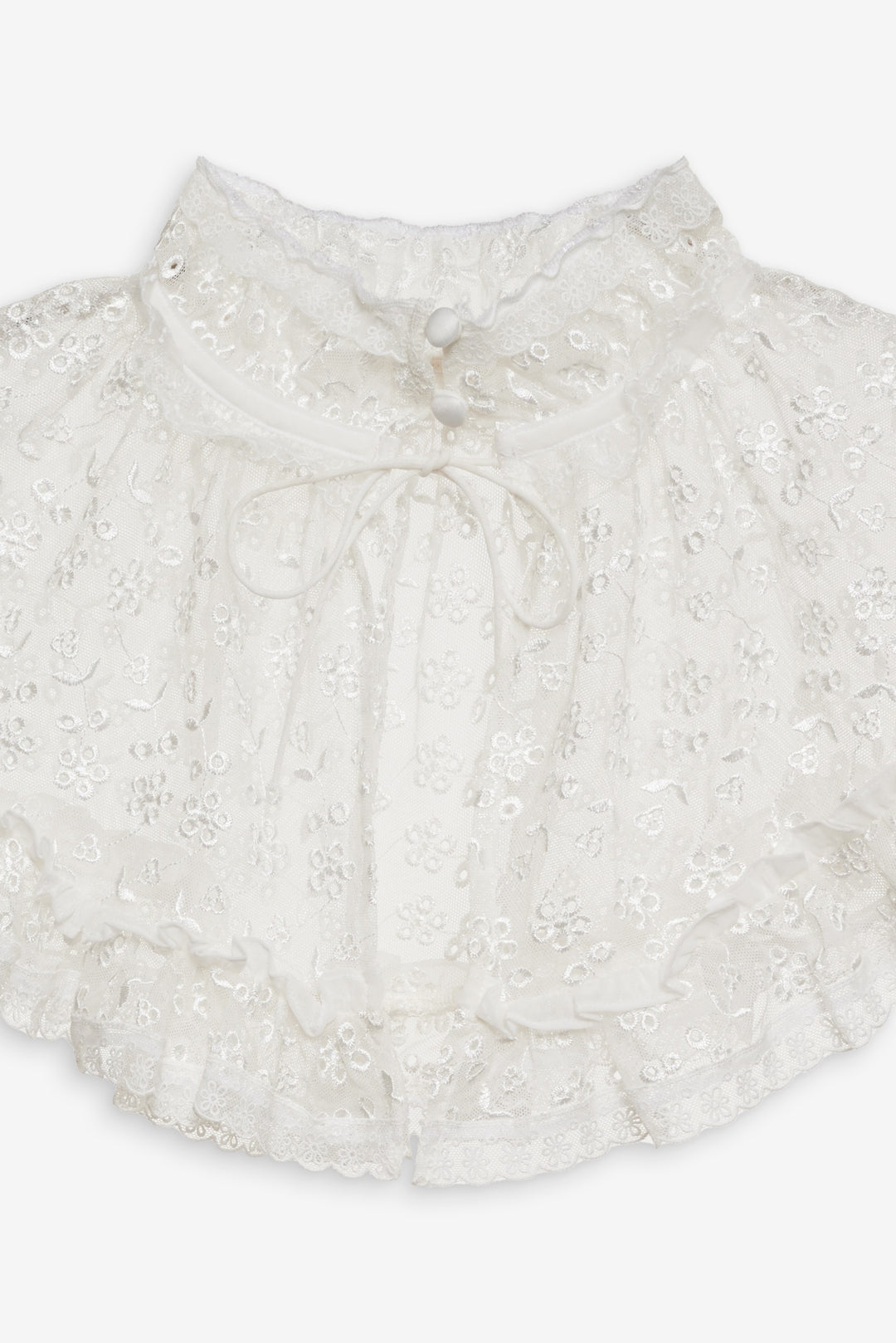 Layer Cake Chiffon Collar — White - Image 6
