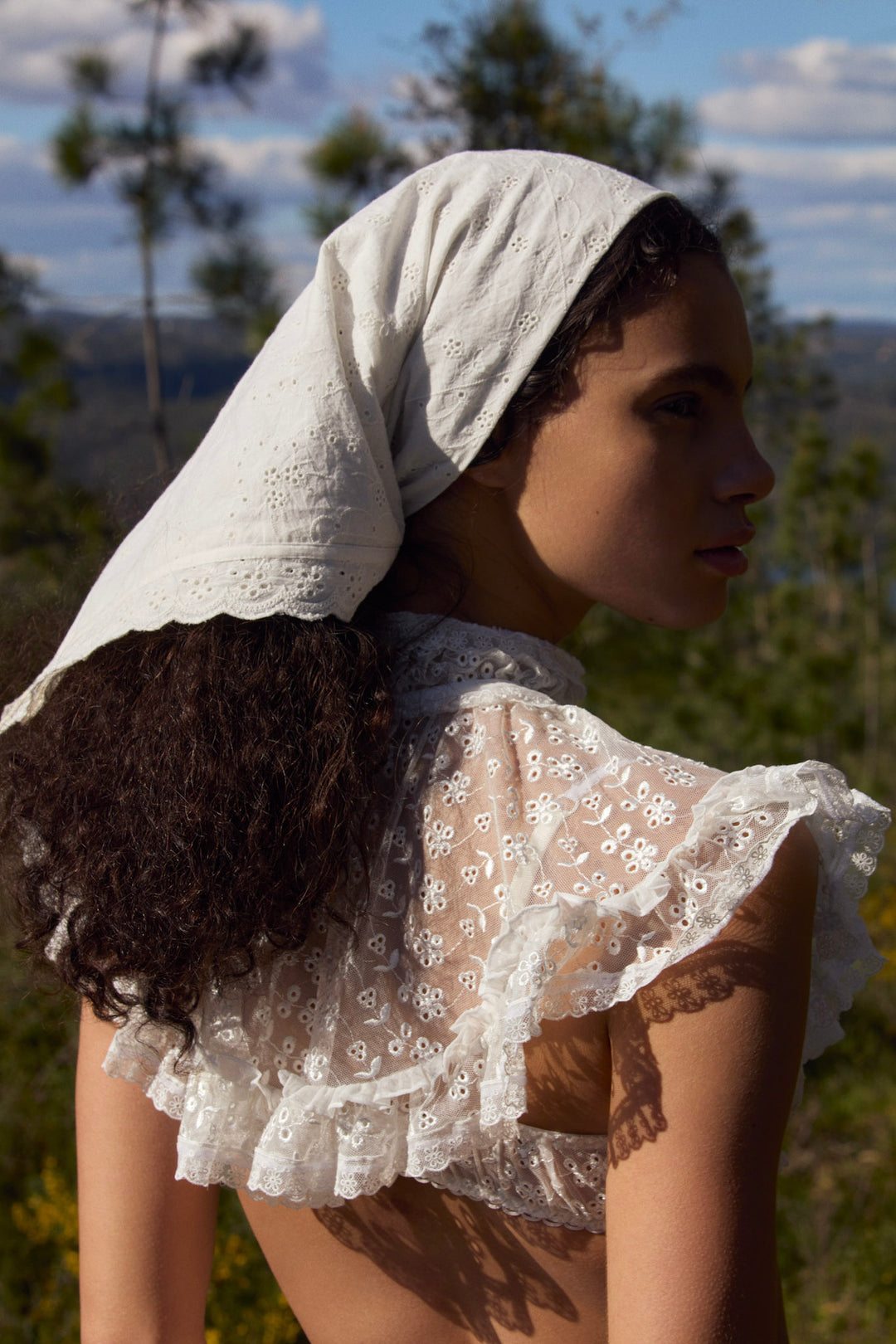 Layer Cake Chiffon Collar — White - Image 9