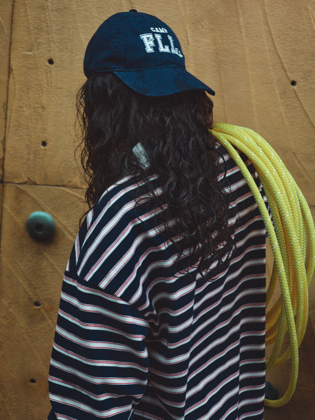 Camp Embroidered Baseball Cap — Navy - Image 2