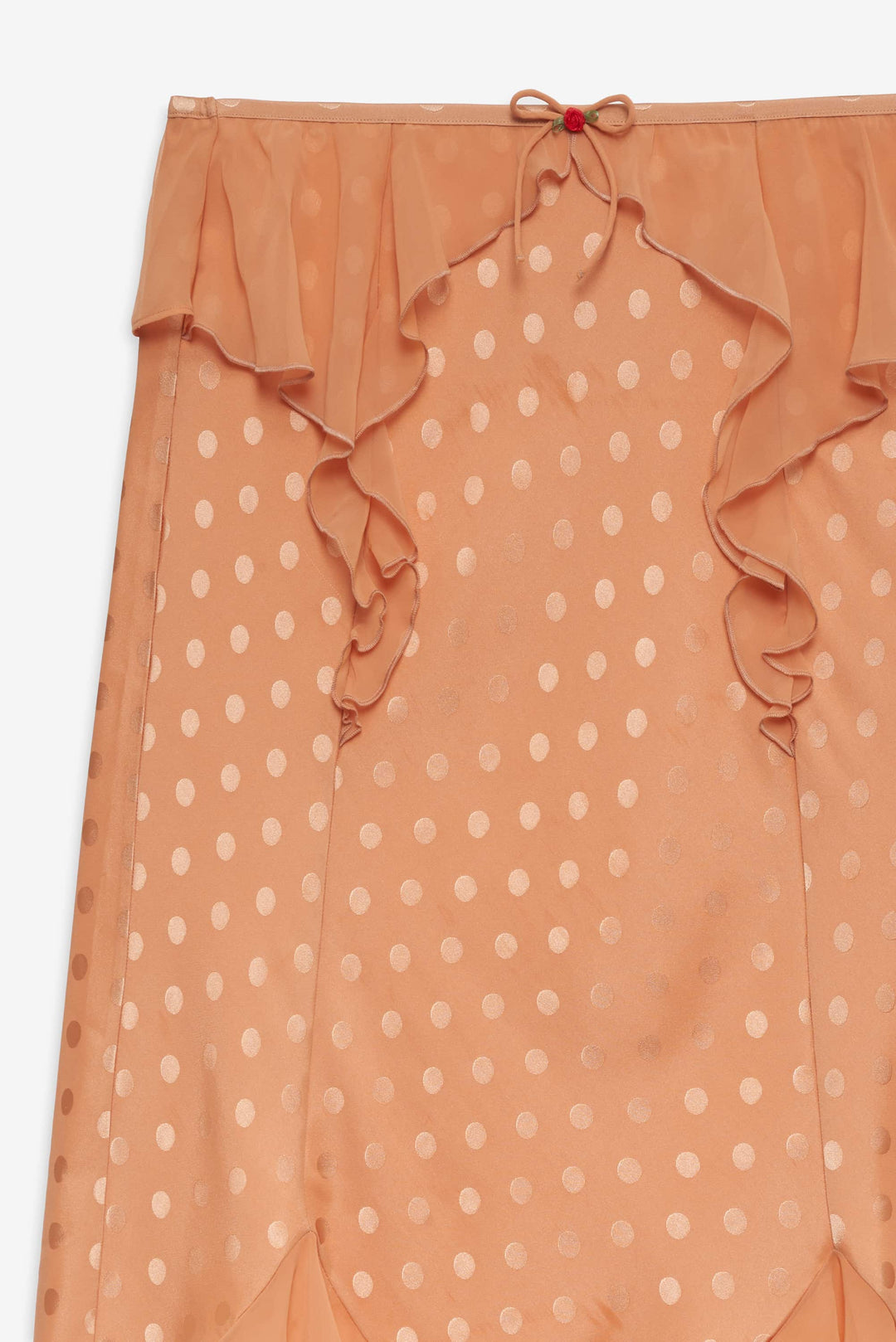 Glimmer Rosebud Midi Skirt — Rose Gold - Image 5