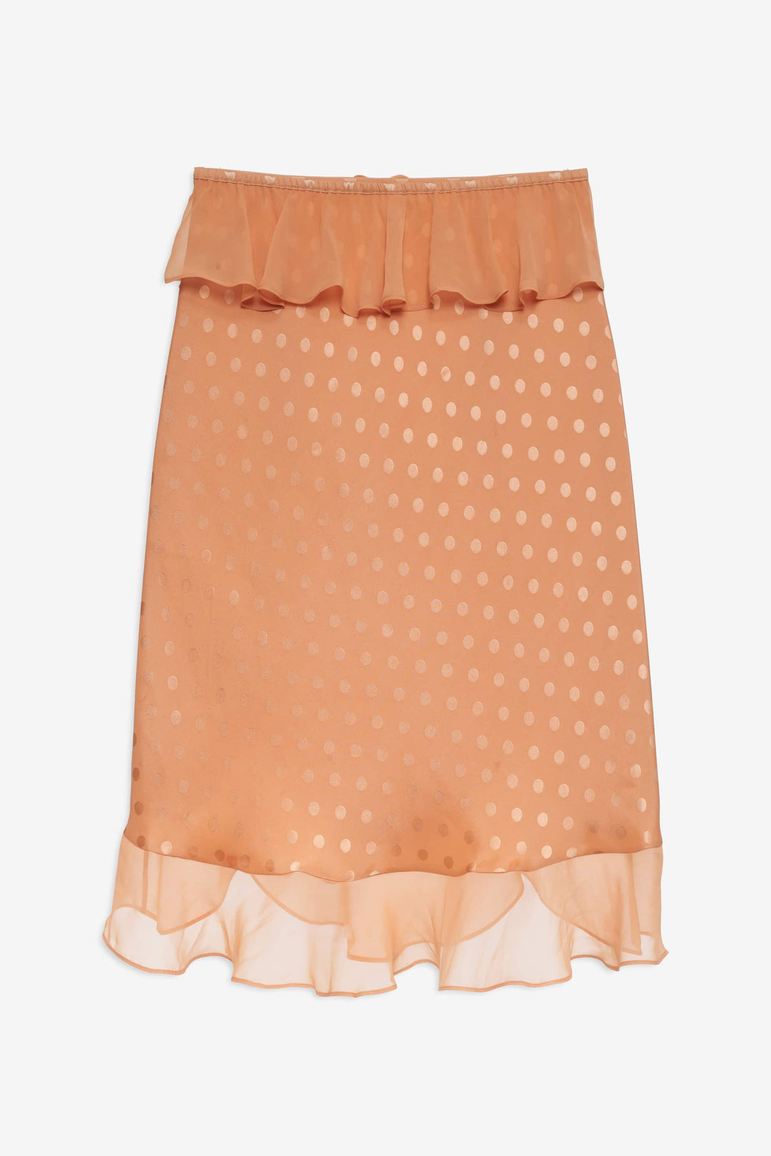 Glimmer Rosebud Midi Skirt — Rose Gold - Image 6