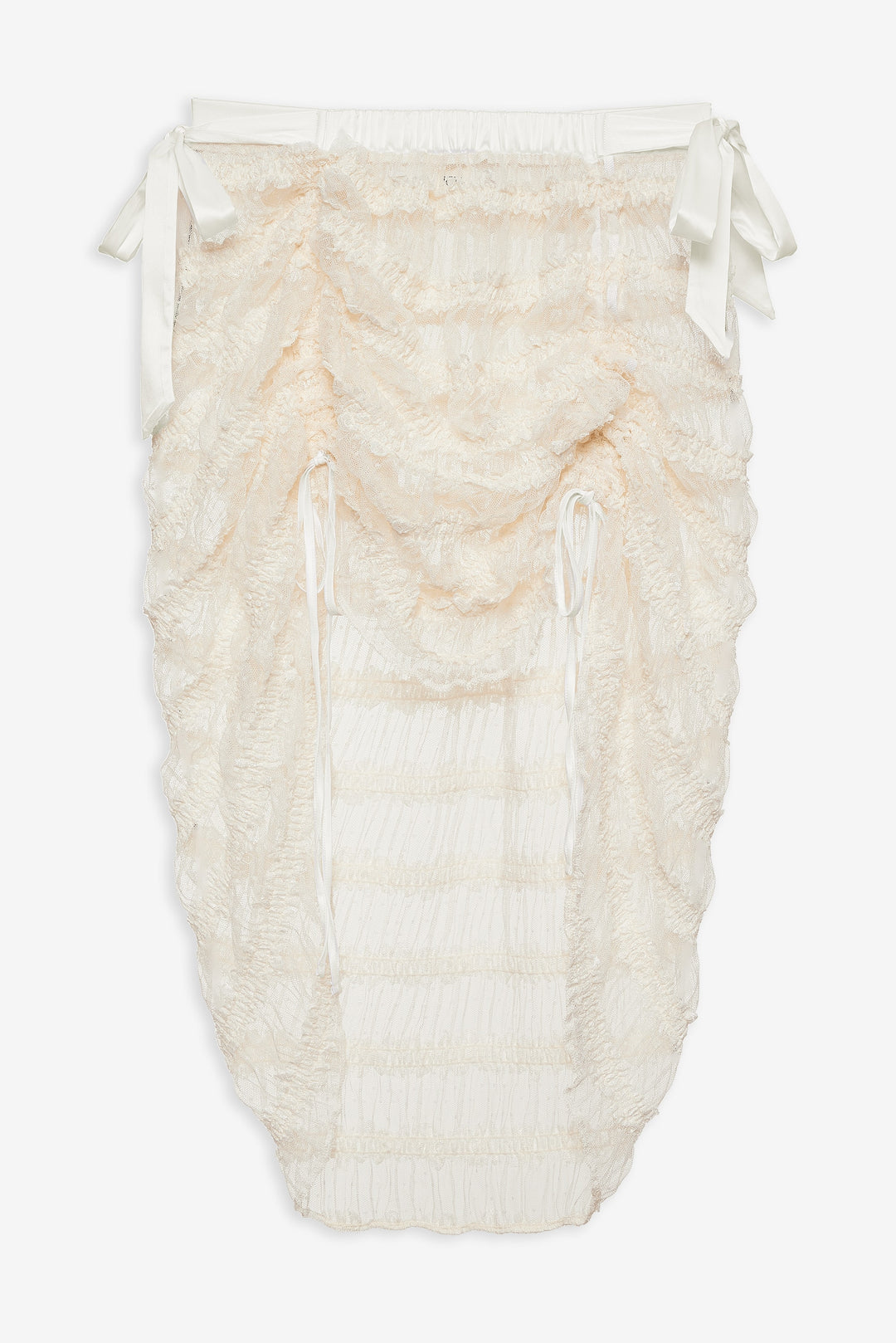 Romy Midi Slip Skirt — White - Image 5