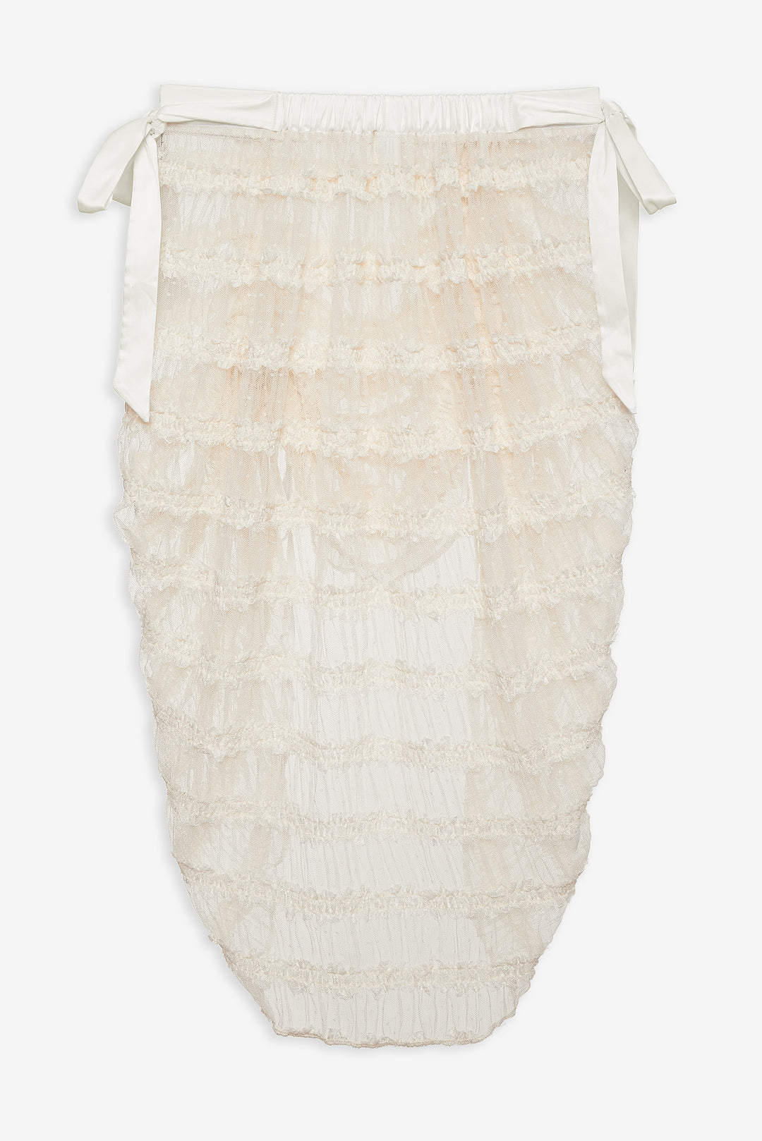 Romy Midi Slip Skirt — White - Image 7