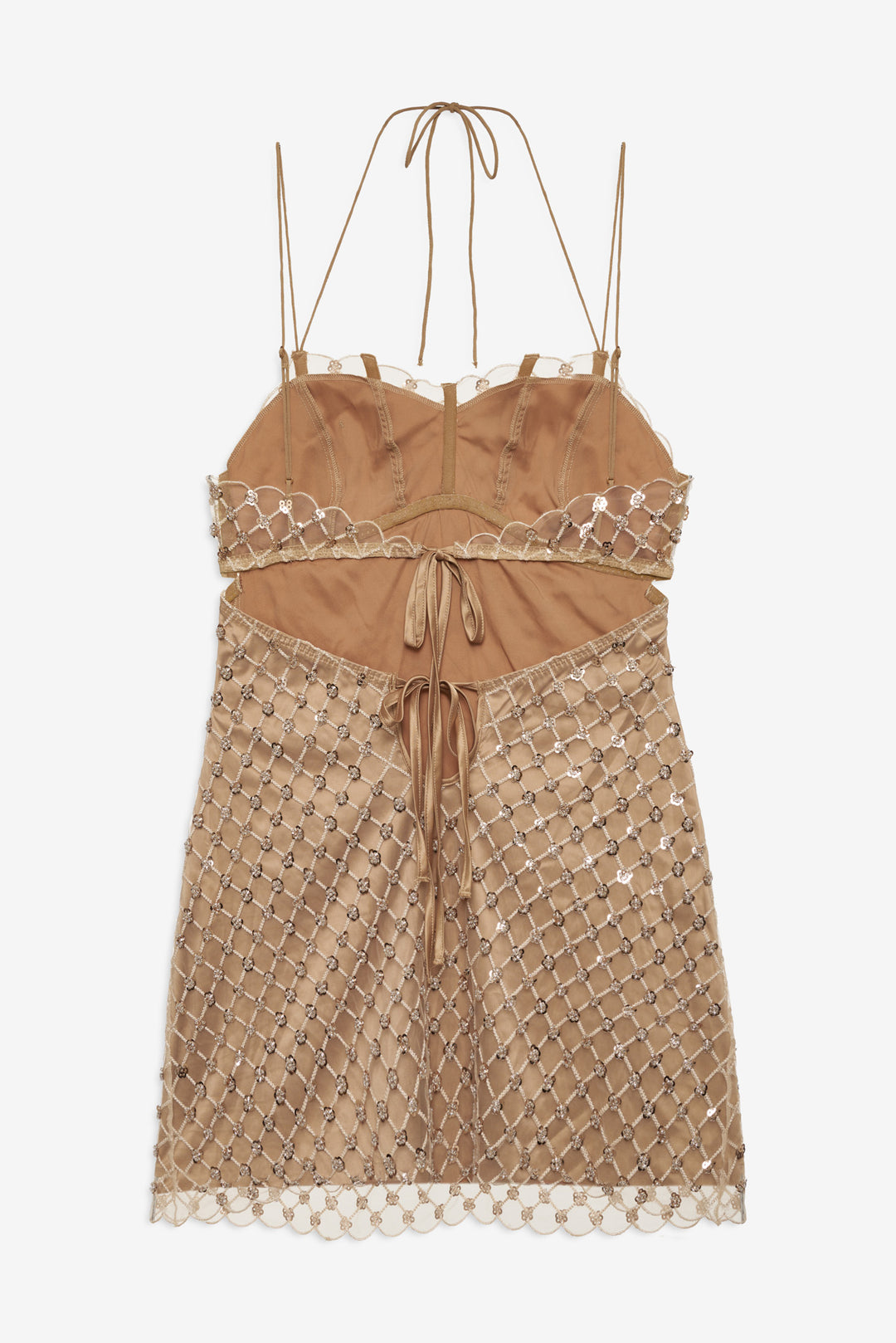 Dazzle Me Slip Dress — Gold - Image 8