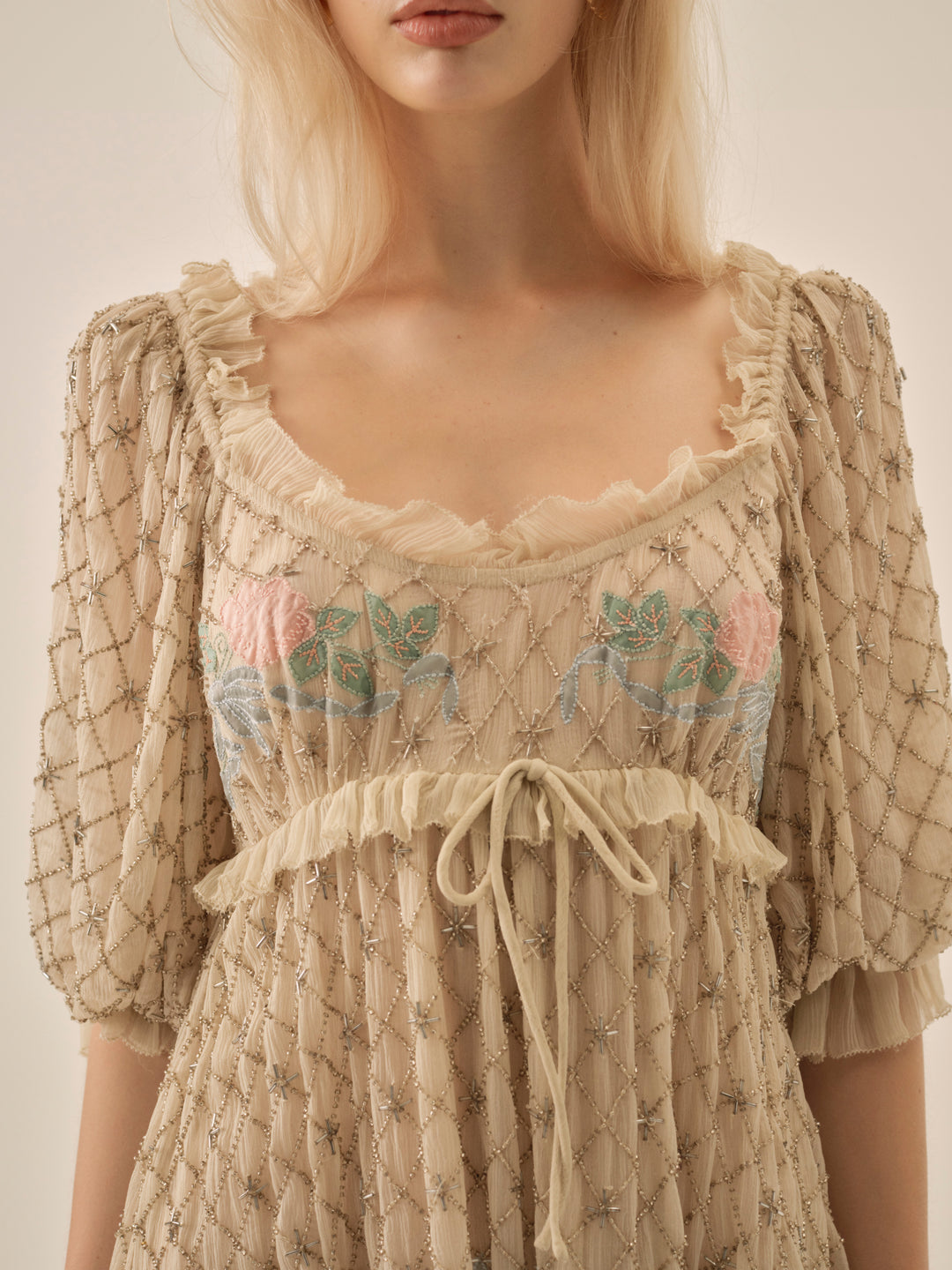 Spellbound Rose Mini Dress — Pale Pink - Image 2
