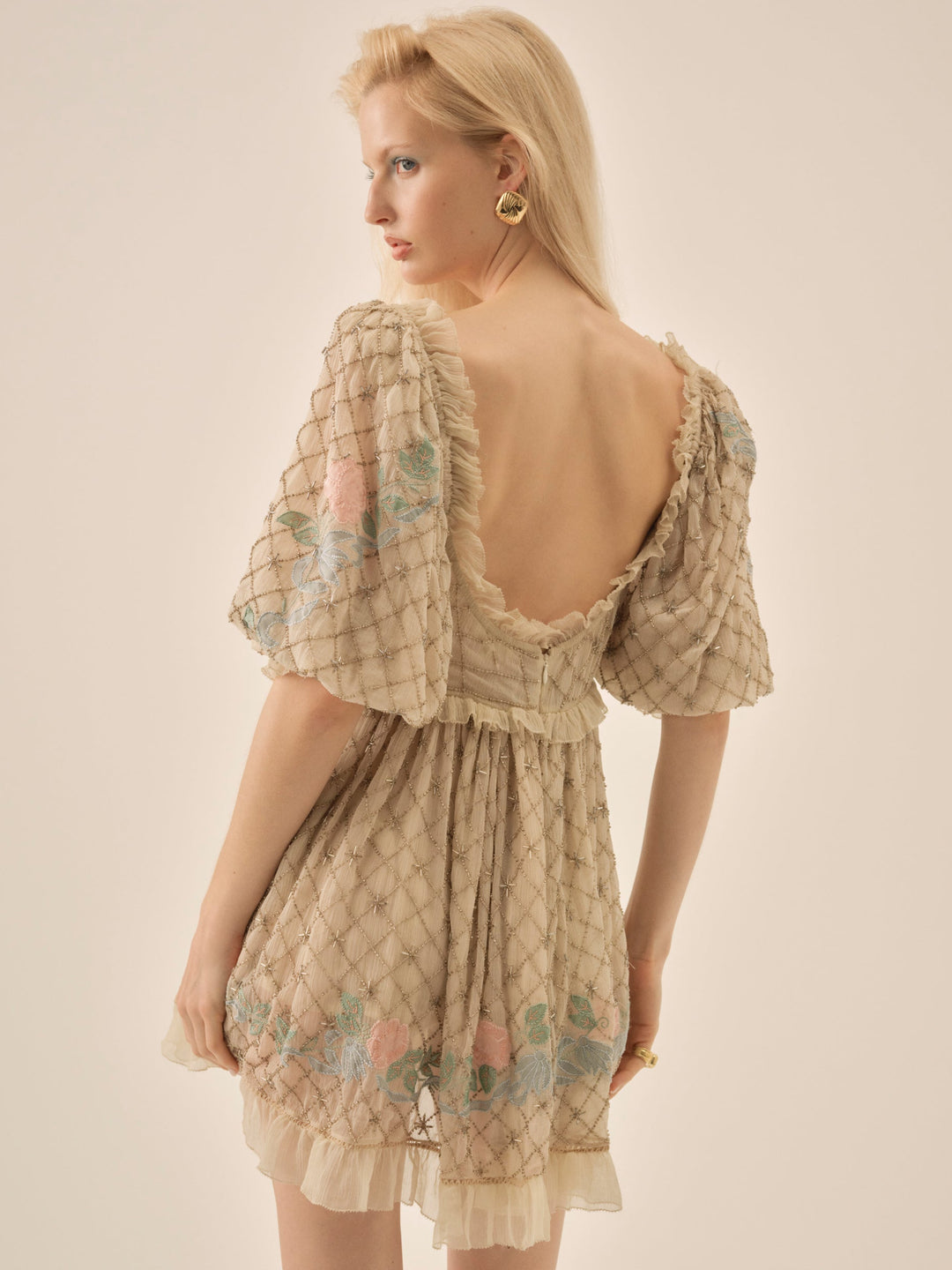 Spellbound Rose Mini Dress — Pale Pink - Image 3