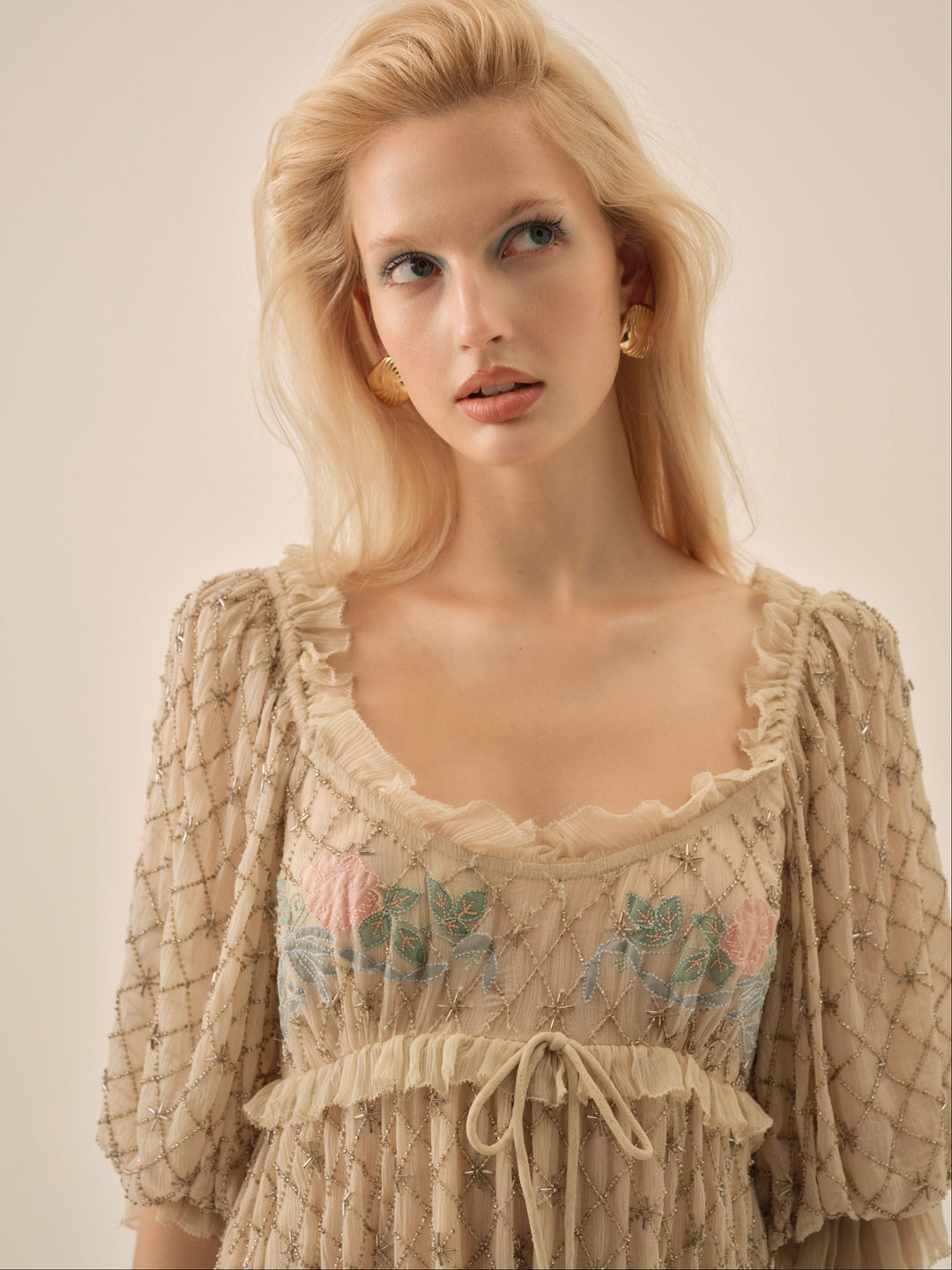Spellbound Rose Mini Dress — Pale Pink - Image 4
