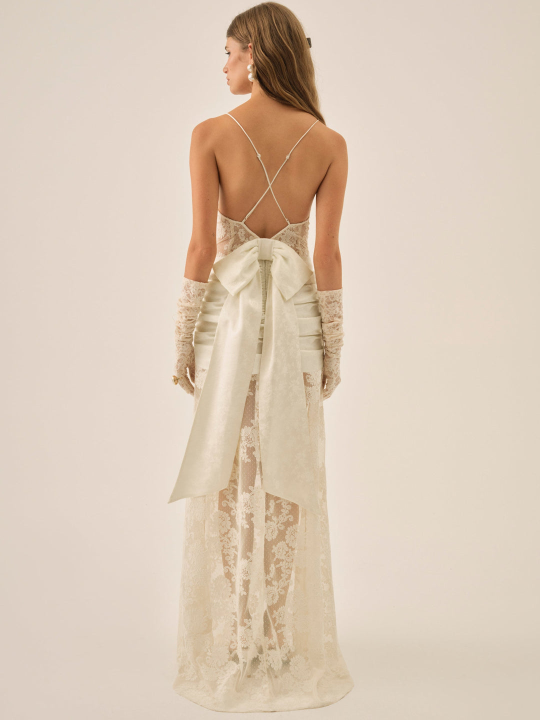 Daisy Lace Gown — Cream - Image 4