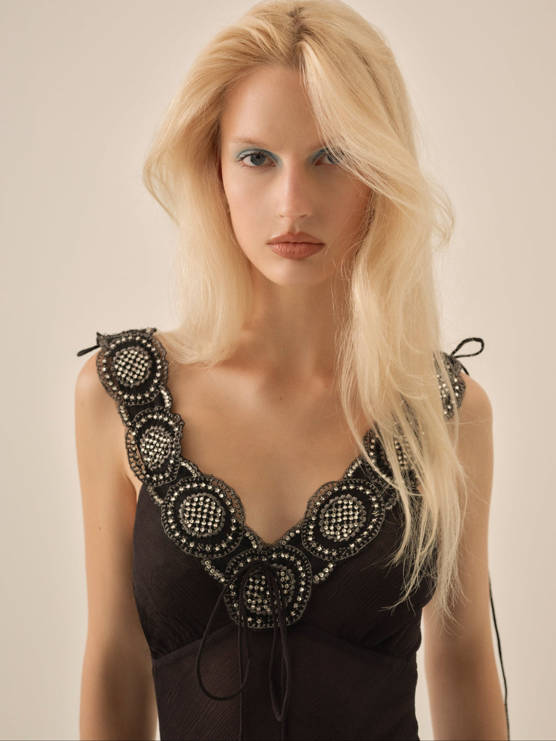 Willa Silk Gown — Black - Image 3