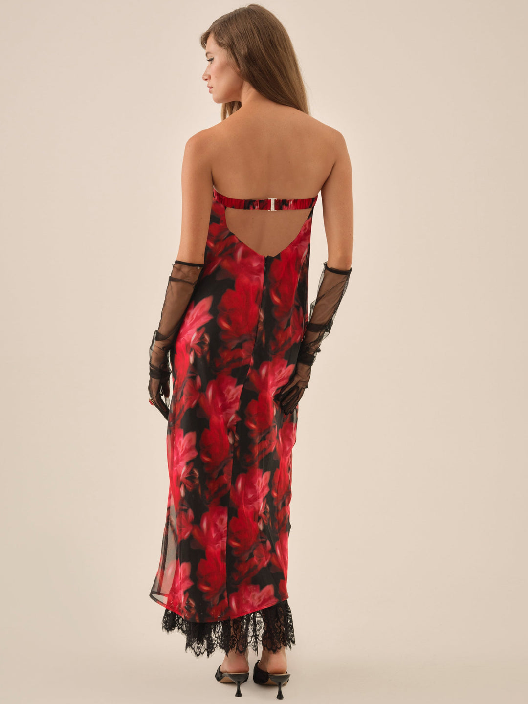 Dark Romance Maxi Dress — Red - Image 2