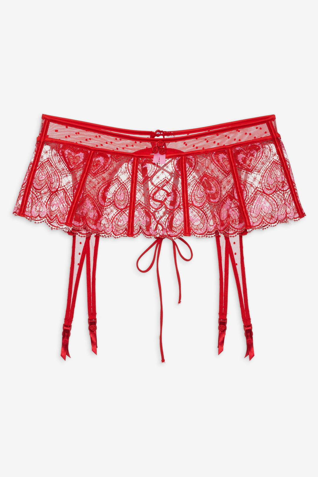 Heartbeat Garter Belt — Red - Image 5