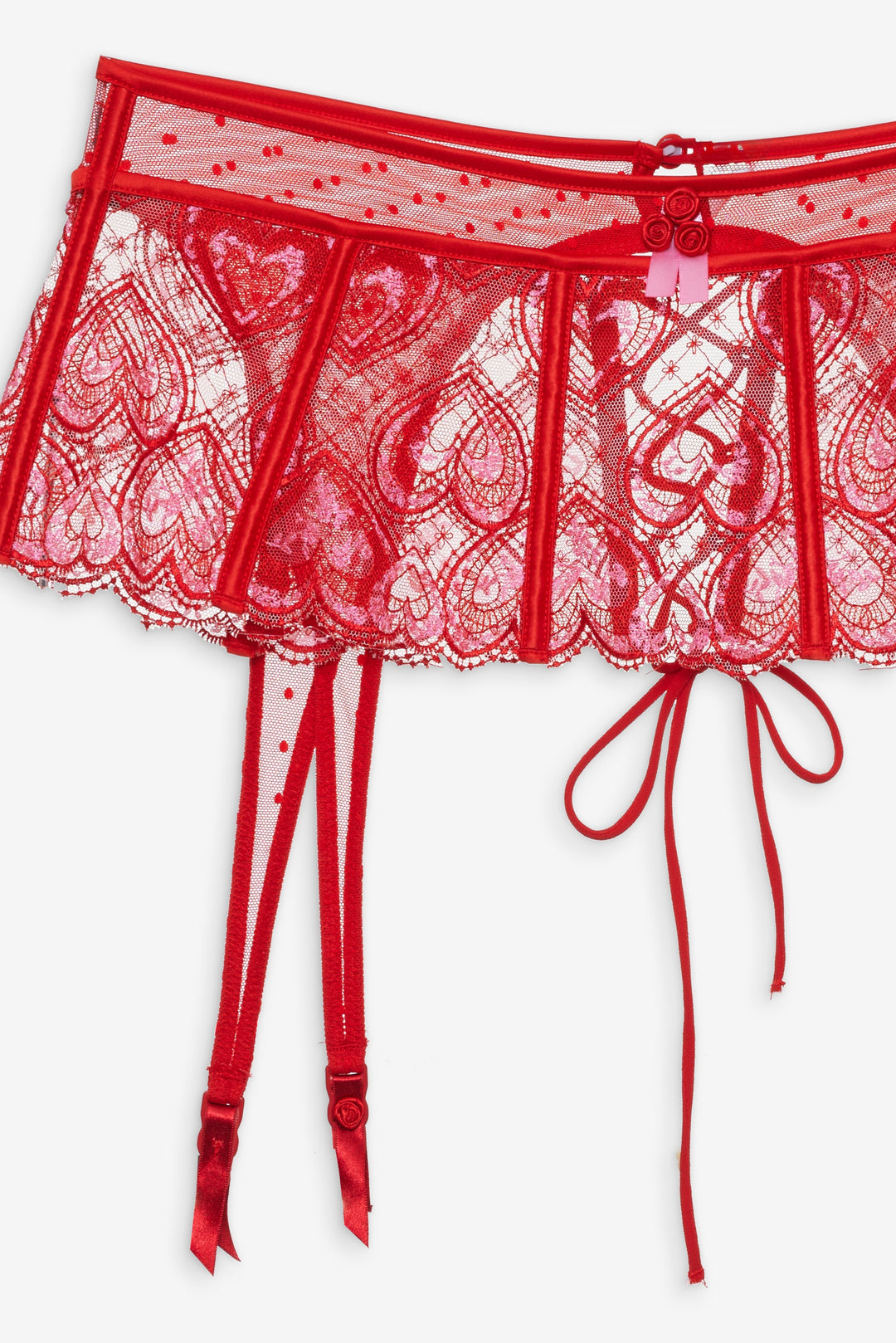 Heartbeat Garter Belt — Red - Image 6