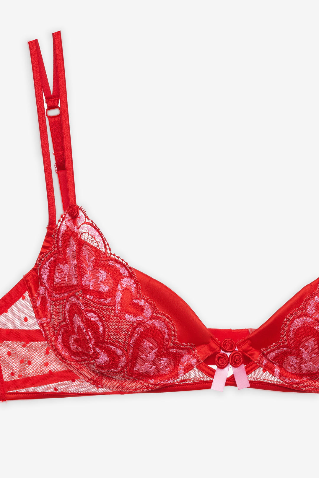 Heartbeat Underwire Bra — Red - Image 7