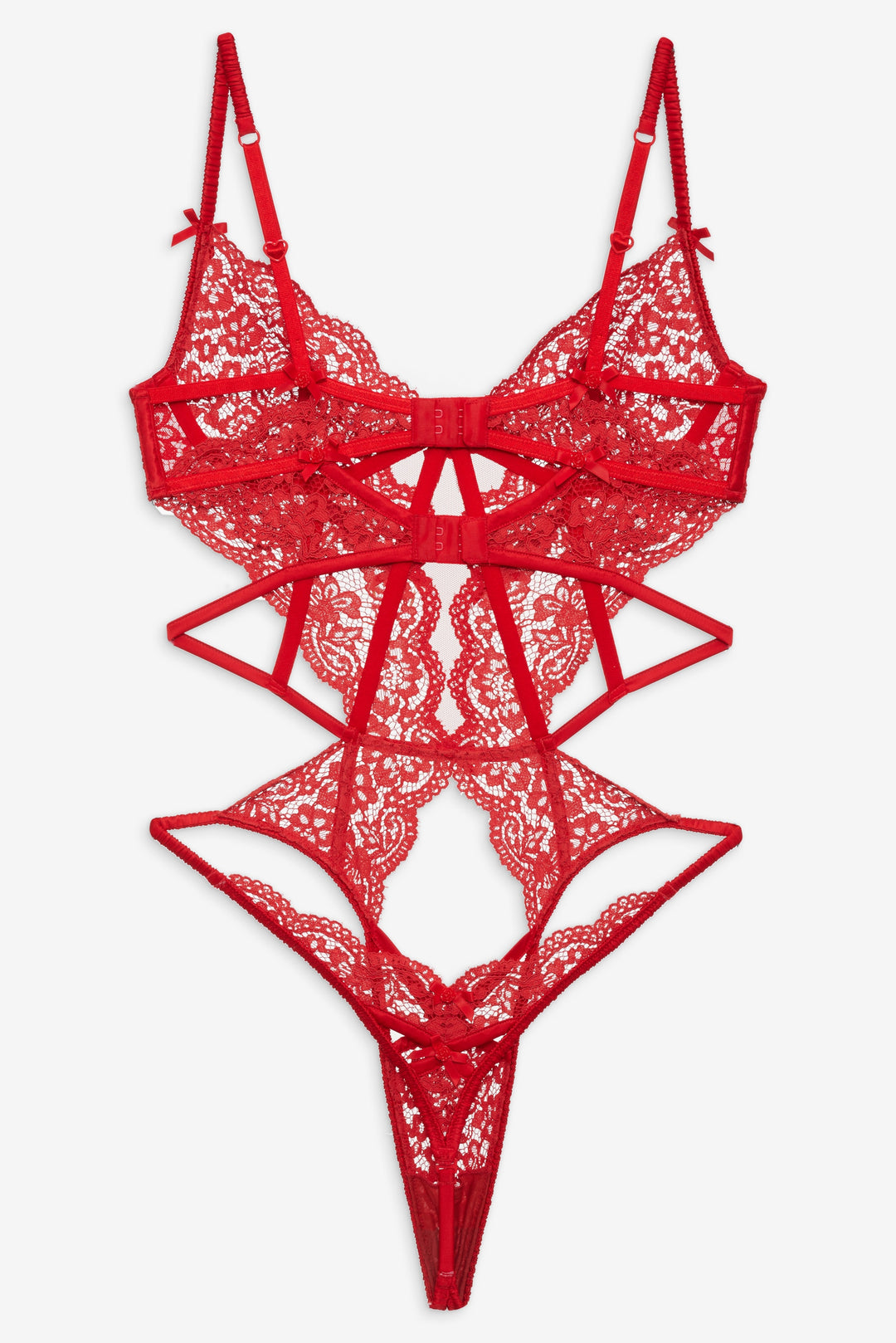 Creamsicle Lace Bodysuit — Red - Image 6
