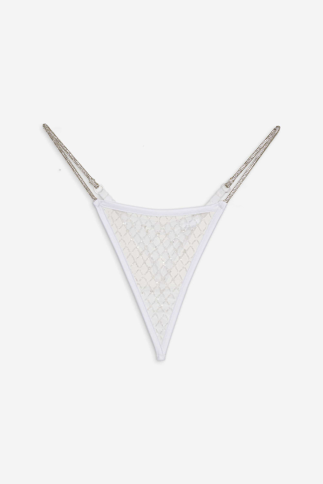 Glitter Thong Panty — White - Image 4