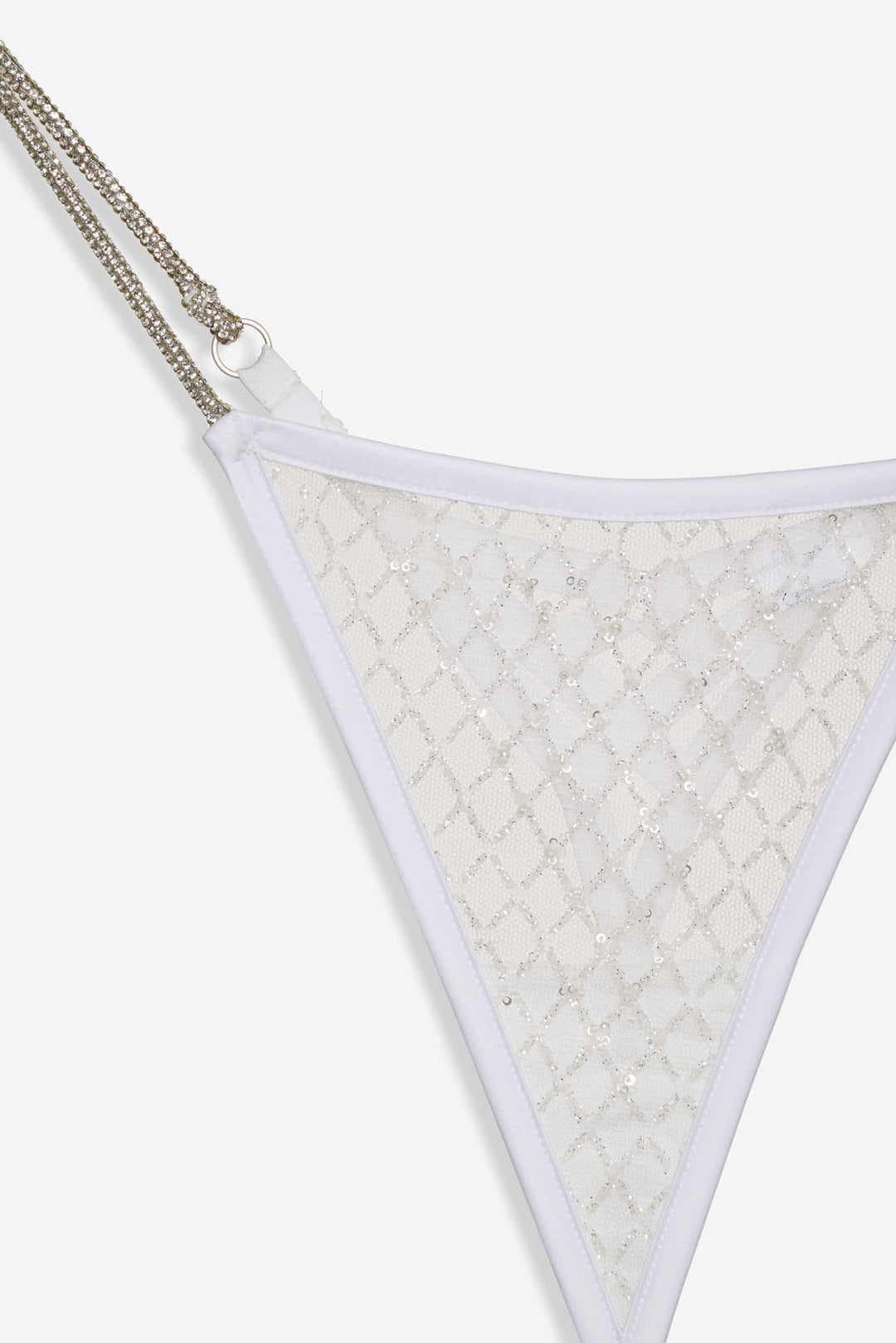 Glitter Thong Panty — White - Image 5