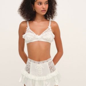 Lana Corset Skirt — White