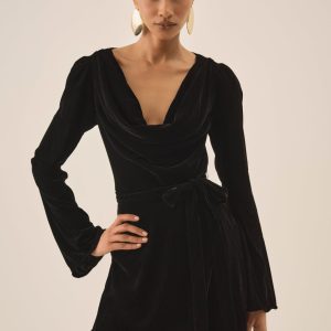 Lucinda Mini Dress — Black