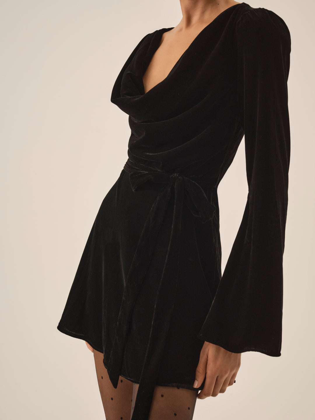 Lucinda Mini Dress — Black - Image 4