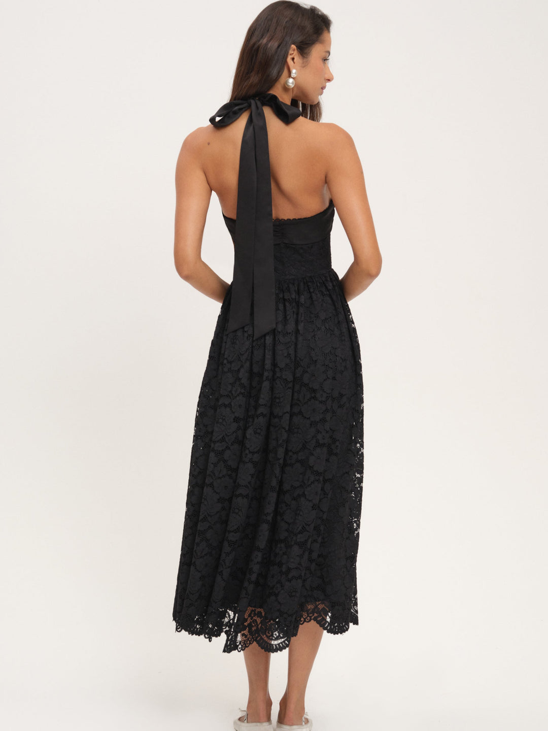 Lakeside Midi Dress — Black - Image 3