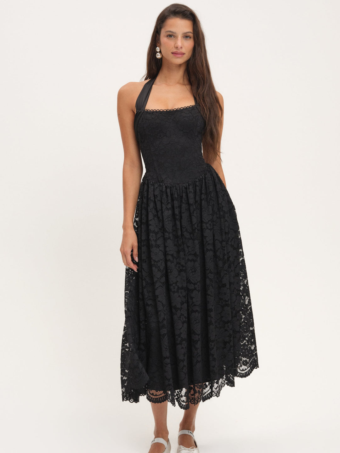 Lakeside Midi Dress — Black - Image 4