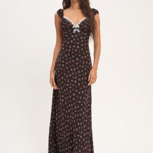 Emmaline Maxi Dress — Black