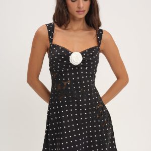 Claudia Mini Dress — Black