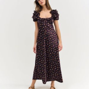 Alice Maxi Dress — Eggplant