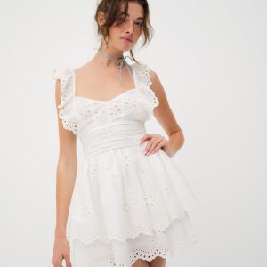 Serena Sleeveless Dress — White