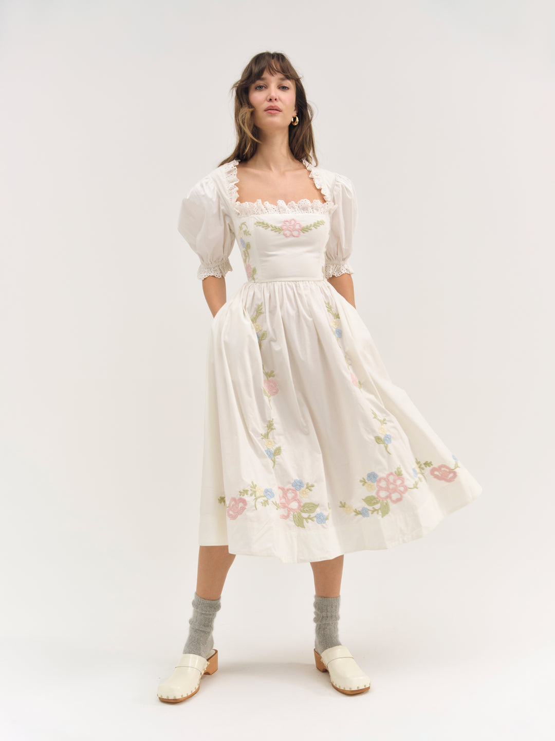 Erin Midi Dress — Cream