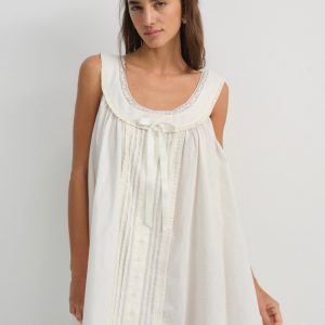 Venetia Slip Dress — Vintage Cream