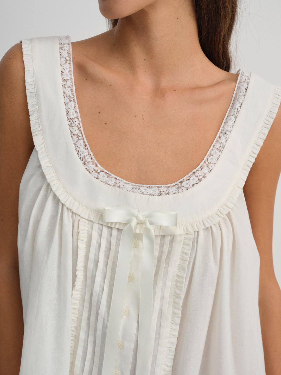 Venetia Slip Dress — Vintage Cream - Image 2