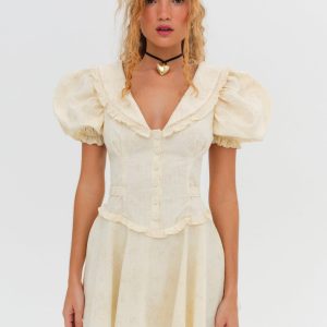 Gigi Mini Dress — Cream