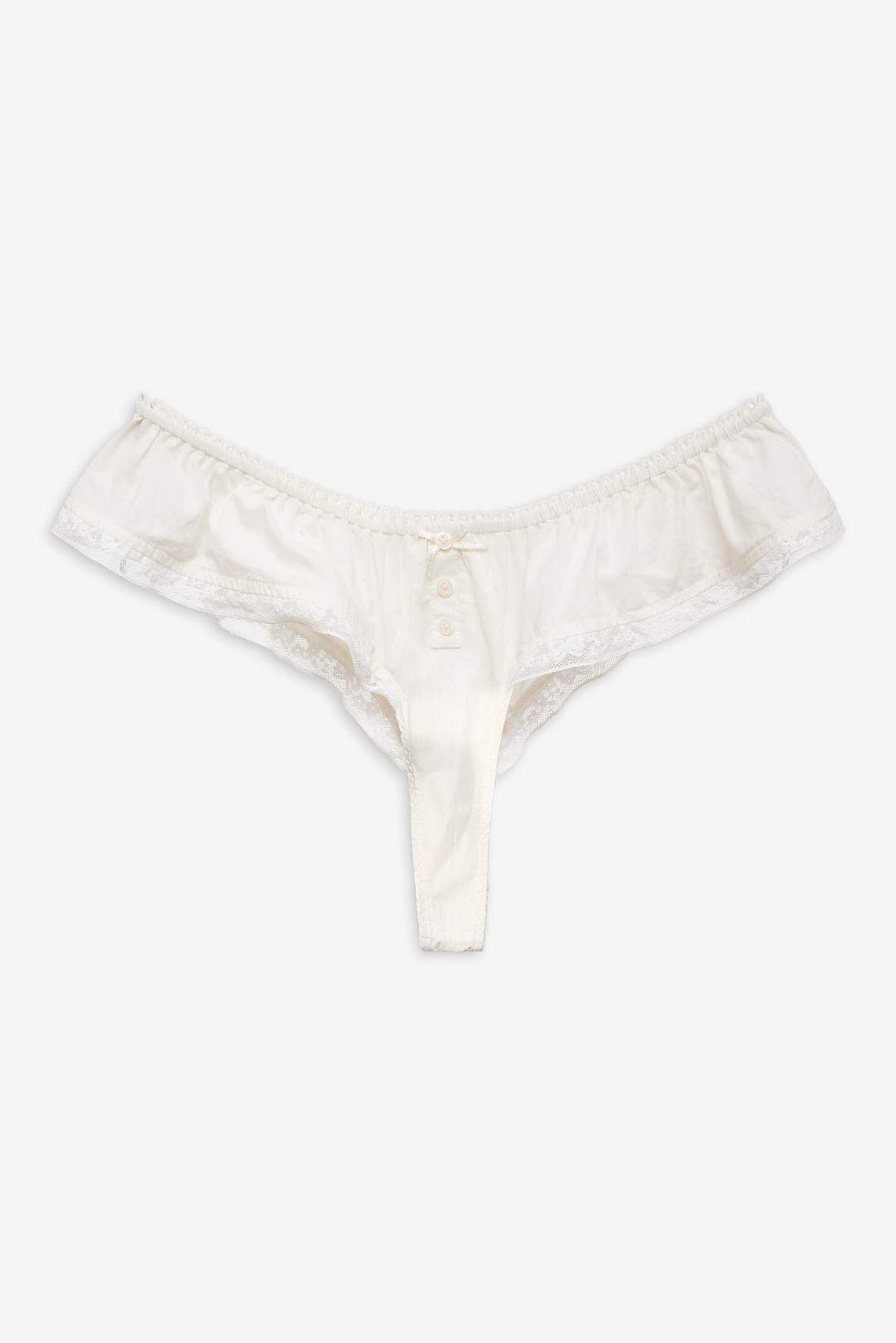 Venetia Thong Panty — Vintage Cream - Image 5