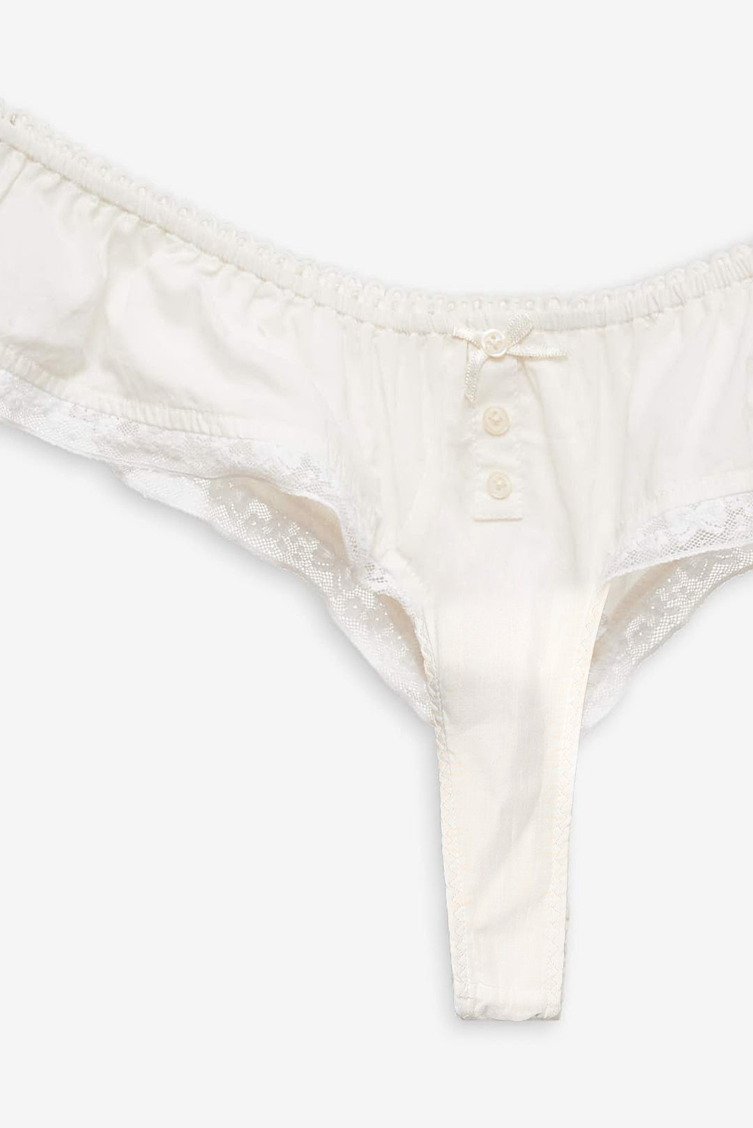 Venetia Thong Panty — Vintage Cream - Image 6