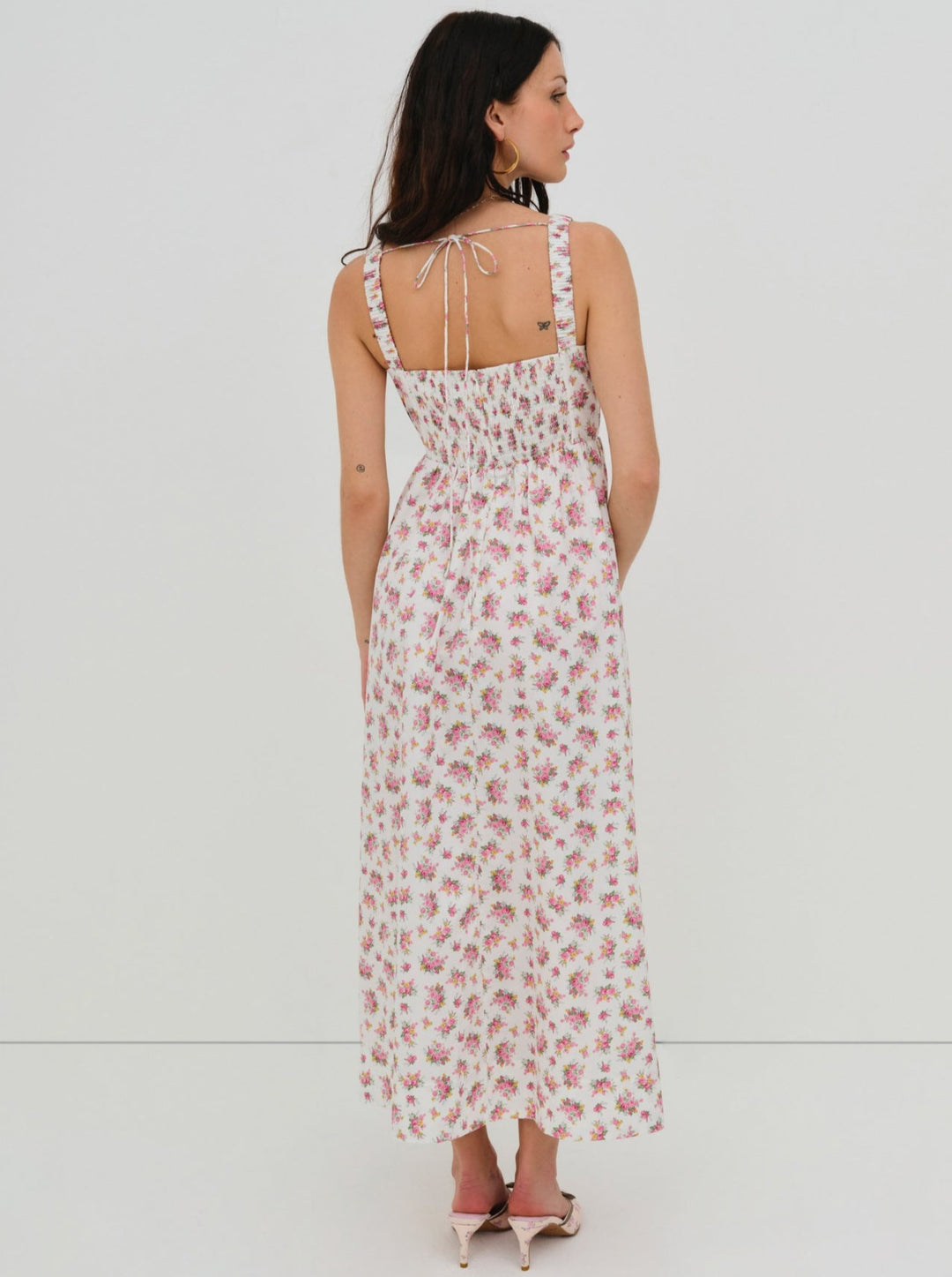 Etienne Midi Dress — Pink - Image 2
