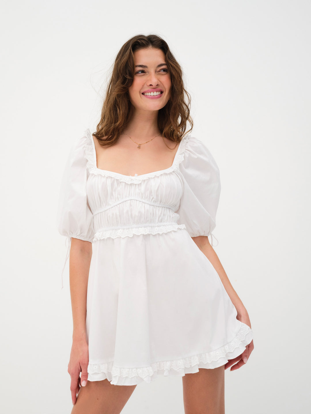 Jackson Mini Dress — White - Image 4