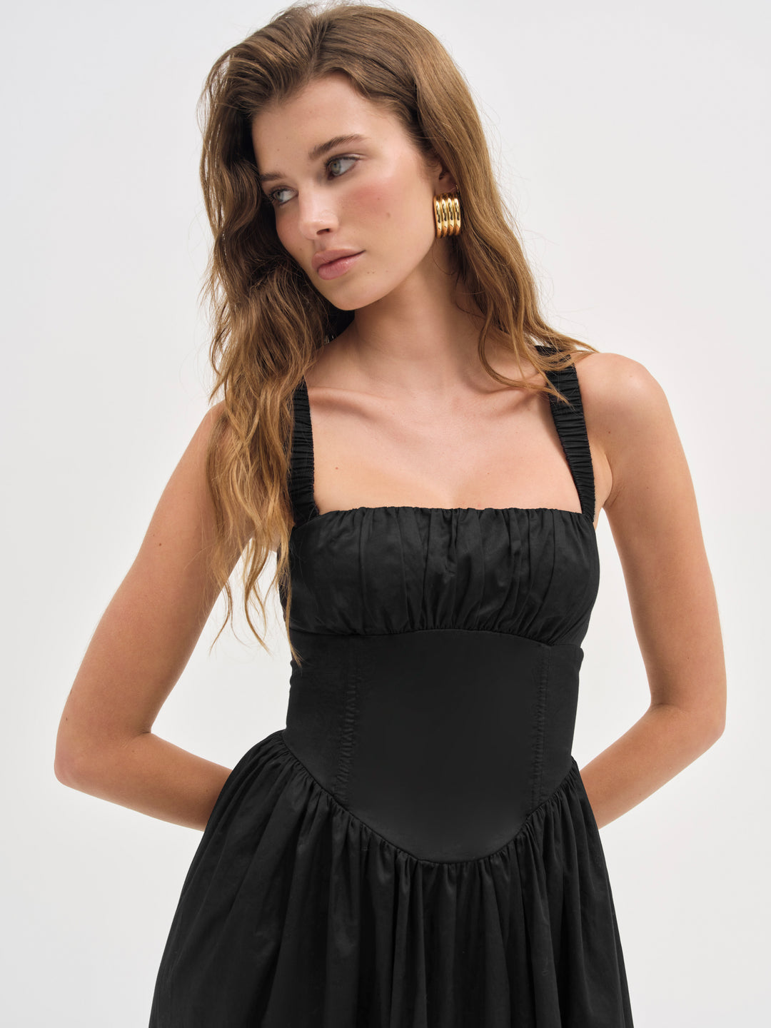 Etienne Midi Dress — Black - Image 4