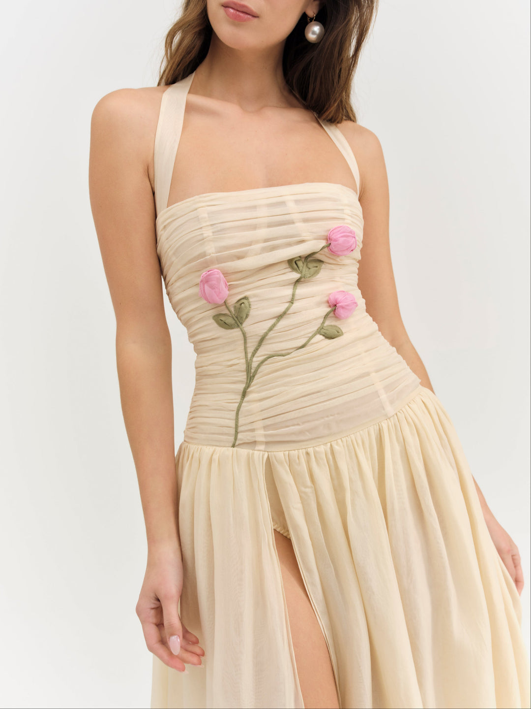 Ophelie Organza Maxi Dress — Blush - Image 2