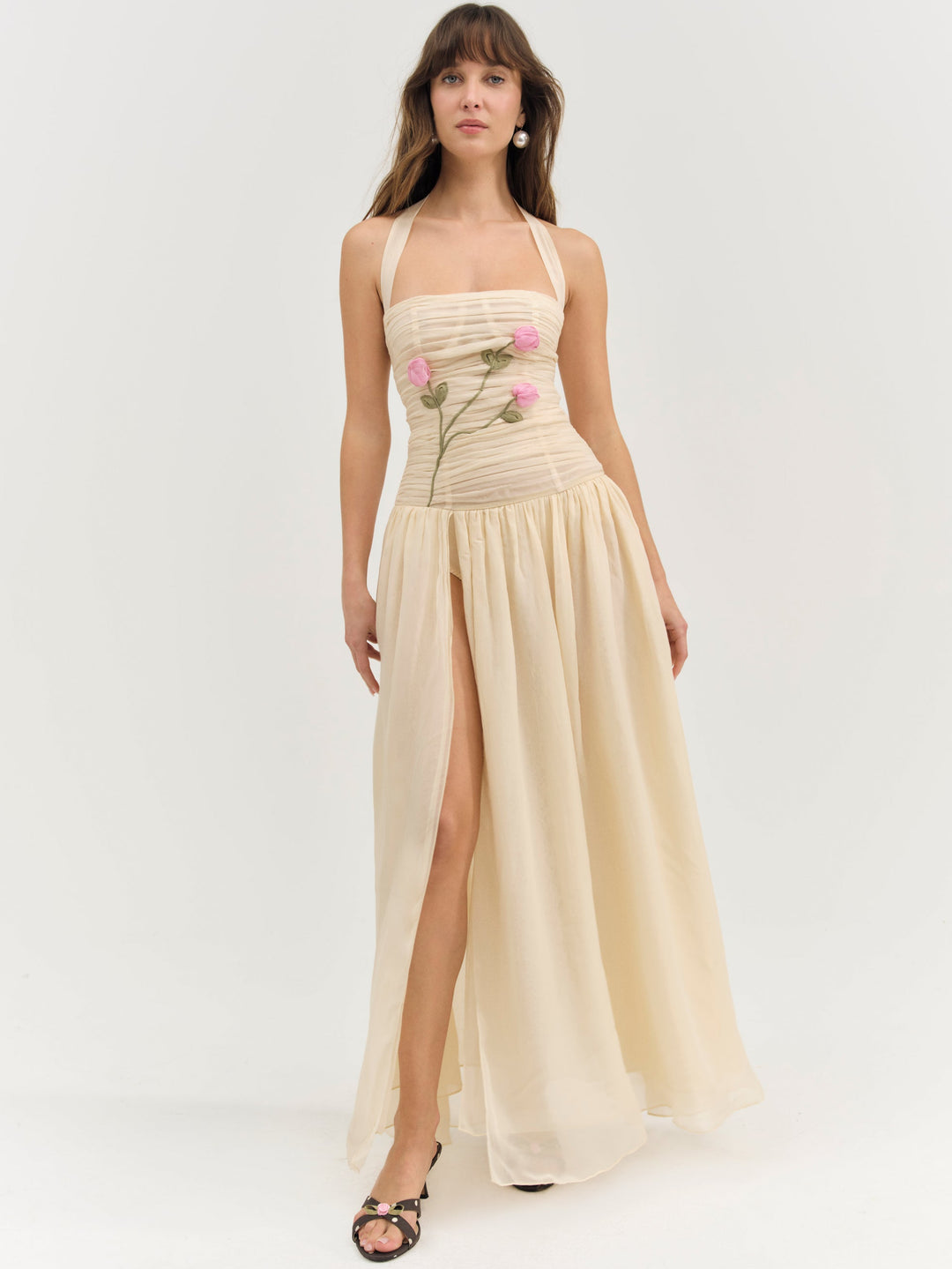 Ophelie Organza Maxi Dress — Blush - Image 3