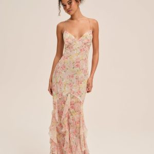 Elea Maxi Dress — Peach