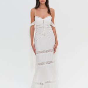 Rita Lace Gown — Ivory