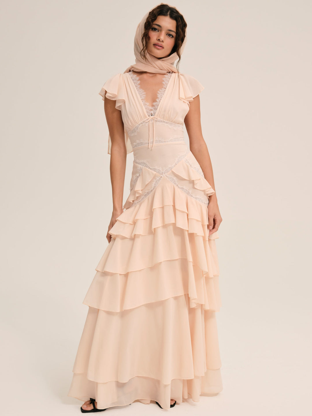 Adriana Gown — Peach - Image 2