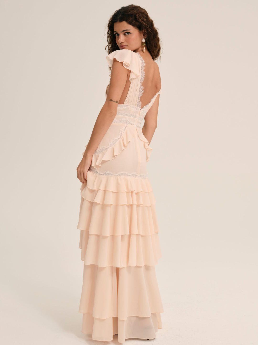 Adriana Gown — Peach - Image 3