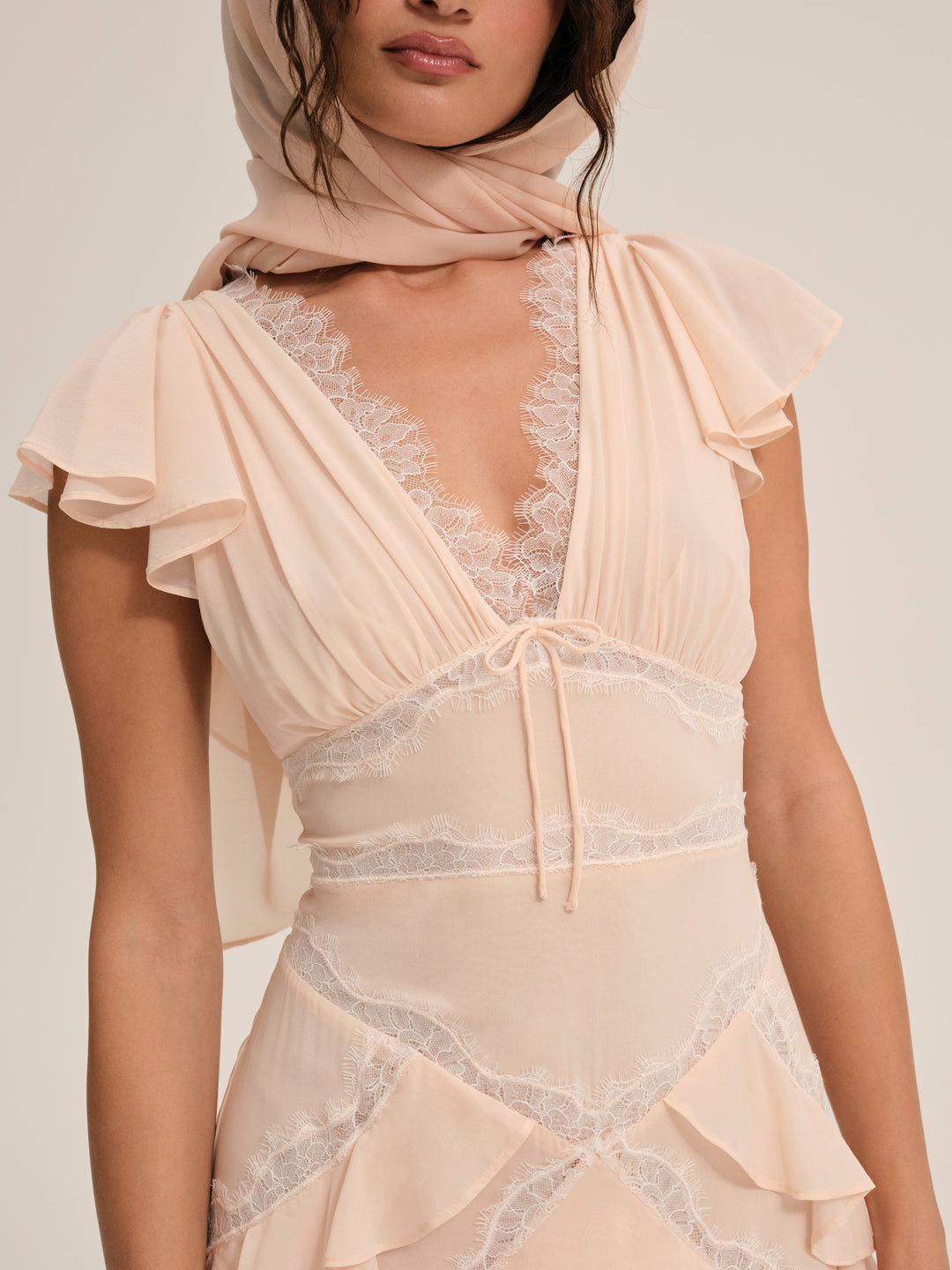 Adriana Gown — Peach - Image 4