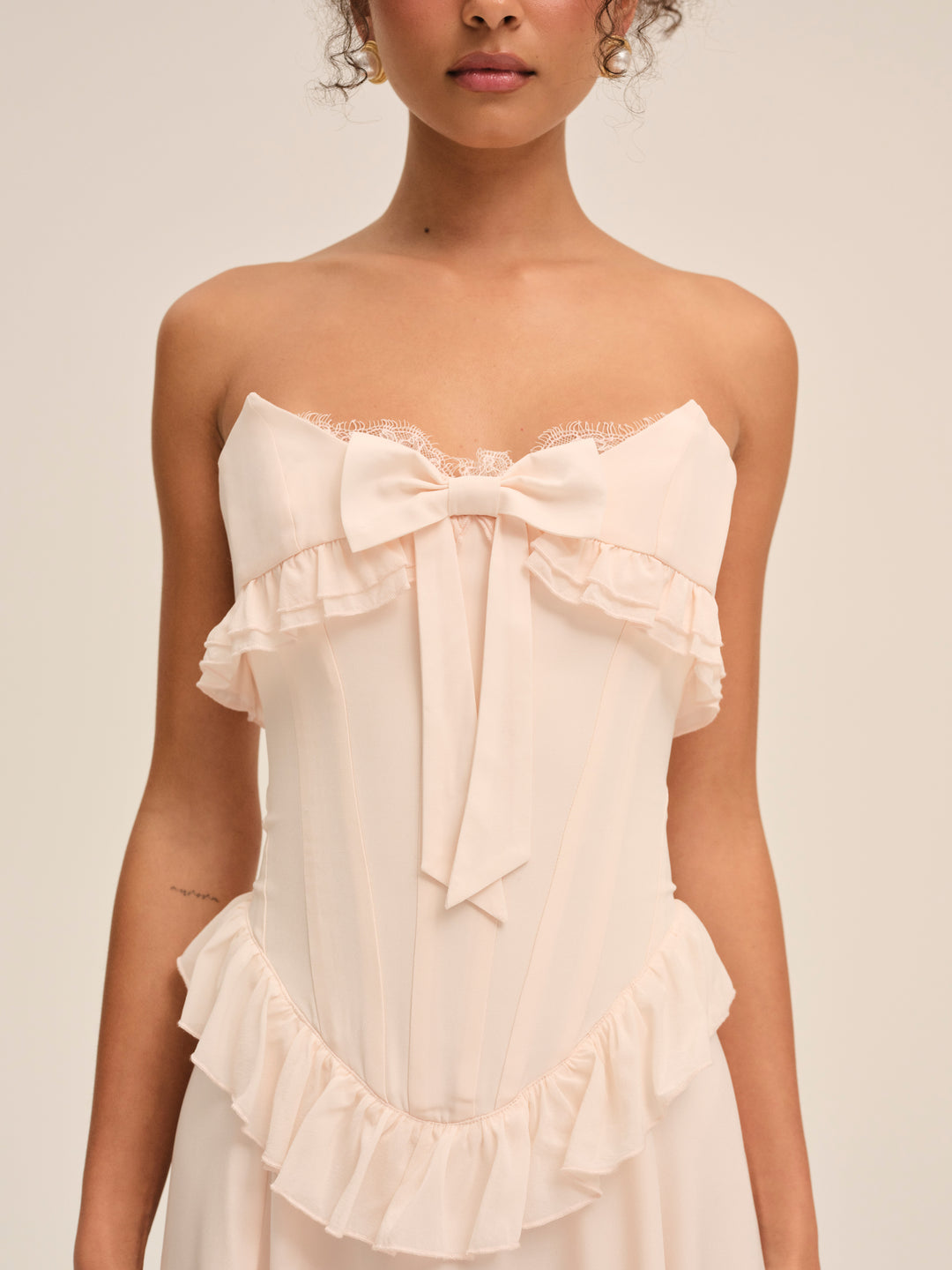Harmony Maxi Dress — Peach - Image 2
