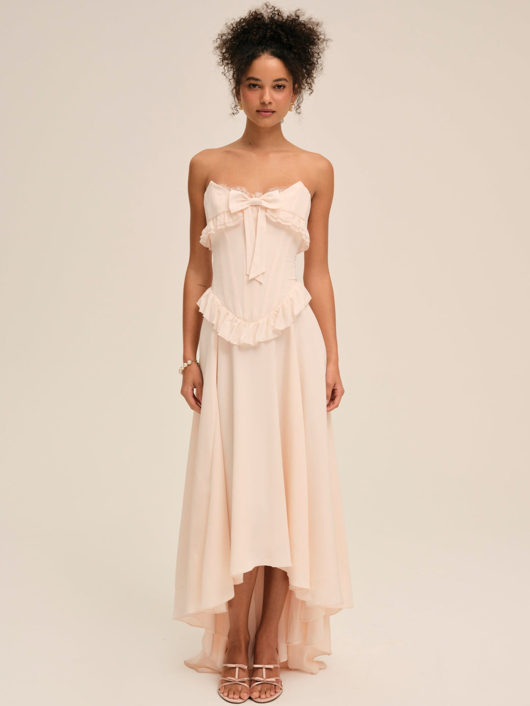 Harmony Maxi Dress — Peach - Image 3