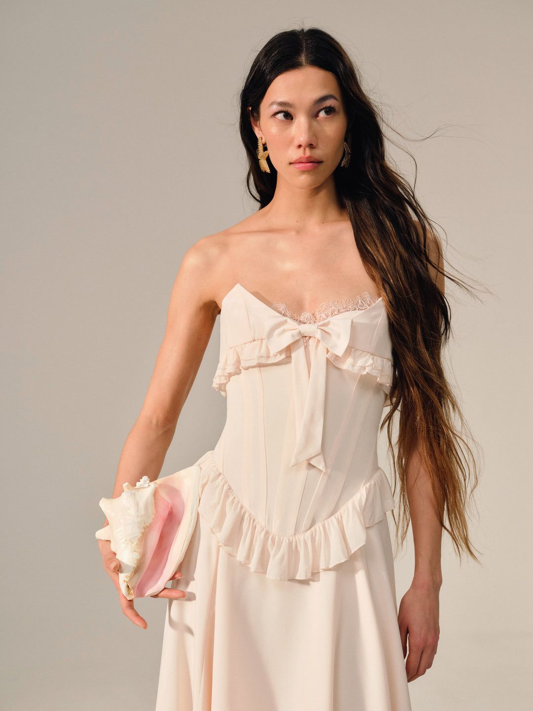 Harmony Maxi Dress — Peach - Image 9