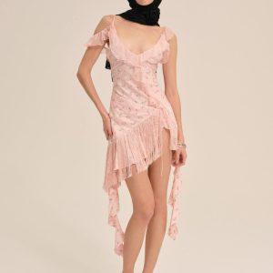 Raspberry Rose Mini Dress — Pink